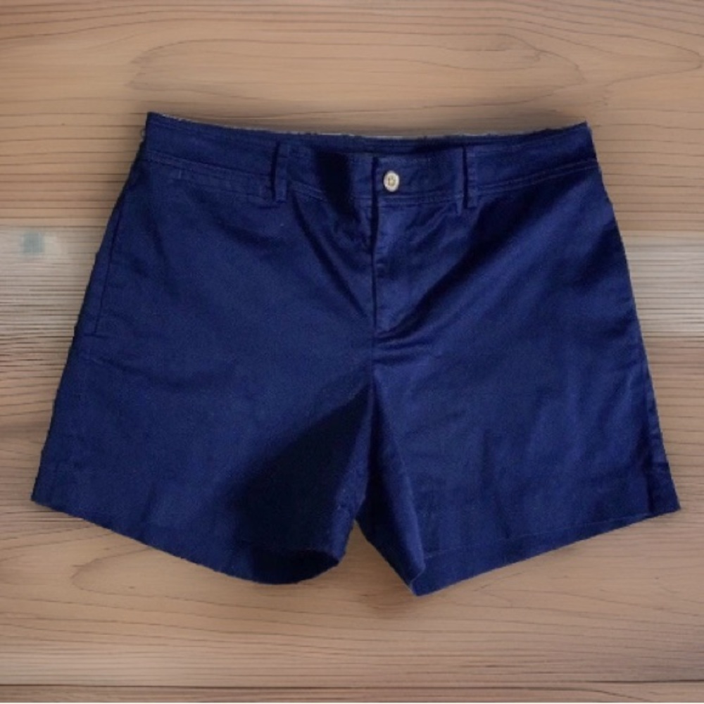 Lauren Ralph Lauren Shorts Navy Blue Gold Buttons Women's Preppy Nautical New 8